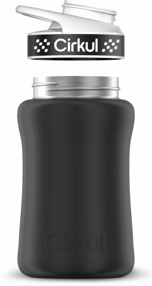 Cirkul 12oz Stainless Steel Bottle Matte Black | ORKIIDL9