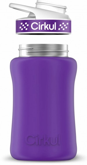 Cirkul 12oz Stainless Steel Bottle Matte Purple | VDUVVKN5