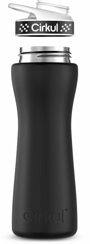 Cirkul 22oz Stainless Steel Bottle Matte Black | PSNKXFXE