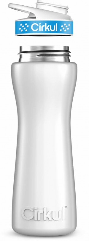 Cirkul 22oz Stainless Steel Bottle White | TM4W70XT