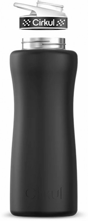 Cirkul 32oz Stainless Steel Bottle Matte Black | PN5C5GBV