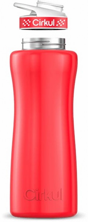 Cirkul 32oz Stainless Steel Bottle Red | CYP29YMT