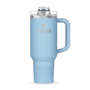 Cirkul 40oz All-Day StrawSip™ Tumbler Bottle Light Blue | TSOHCMUN