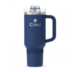 Cirkul 40oz All-Day StrawSip™ Tumbler Bottle Dark Blue | EXU4F36F