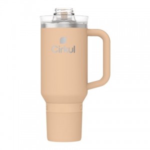 Cirkul 40oz All-Day StrawSip™ Tumbler Bottle Light Orange | CGNFE7QE