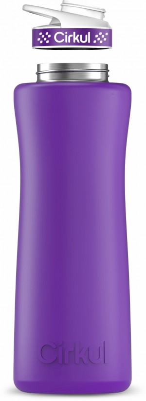 Cirkul 42oz Stainless Steel Bottle Matte Purple | J2G766SI