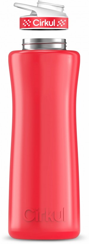 Cirkul 42oz Stainless Steel Bottle Red | 6VKCXOAZ