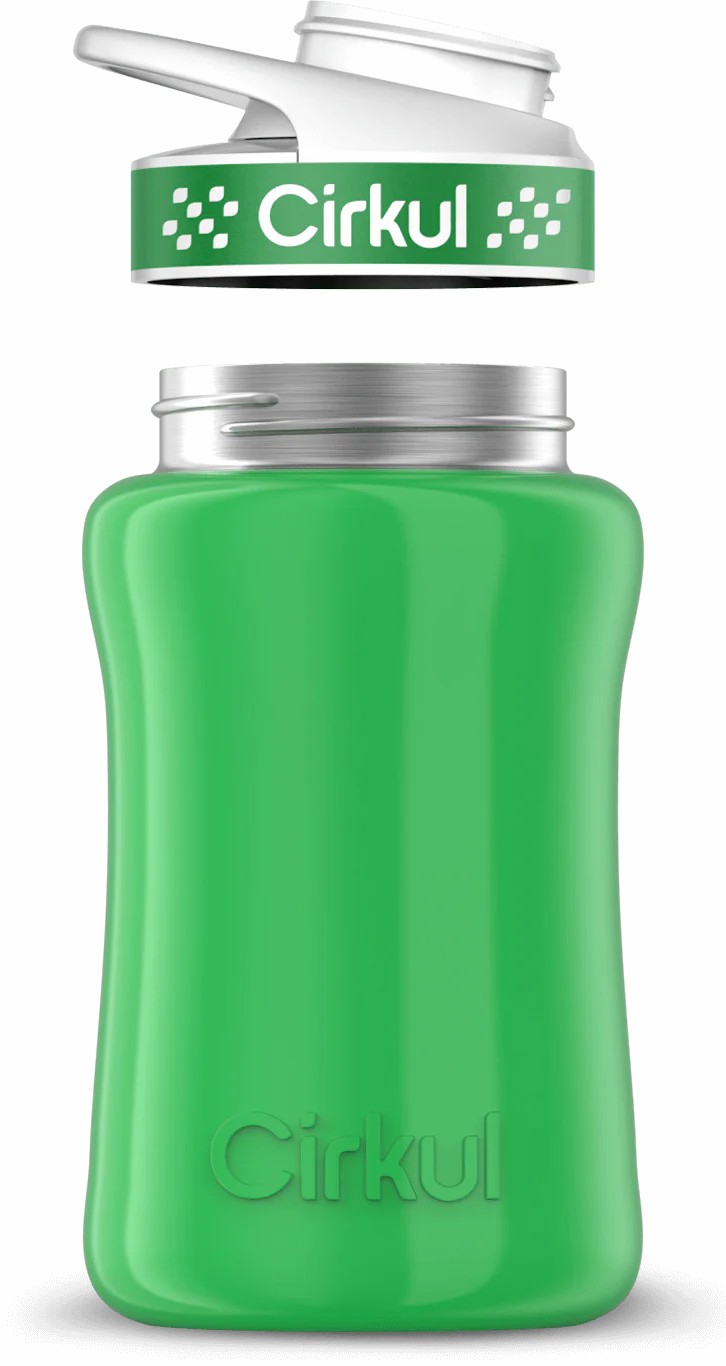 Cirkul 12oz Stainless Steel Bottle Green | 92GBFNLO