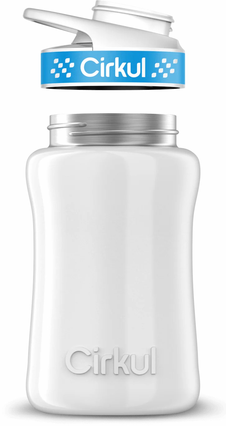 Cirkul 12oz Stainless Steel Bottle White | 3GS2946L