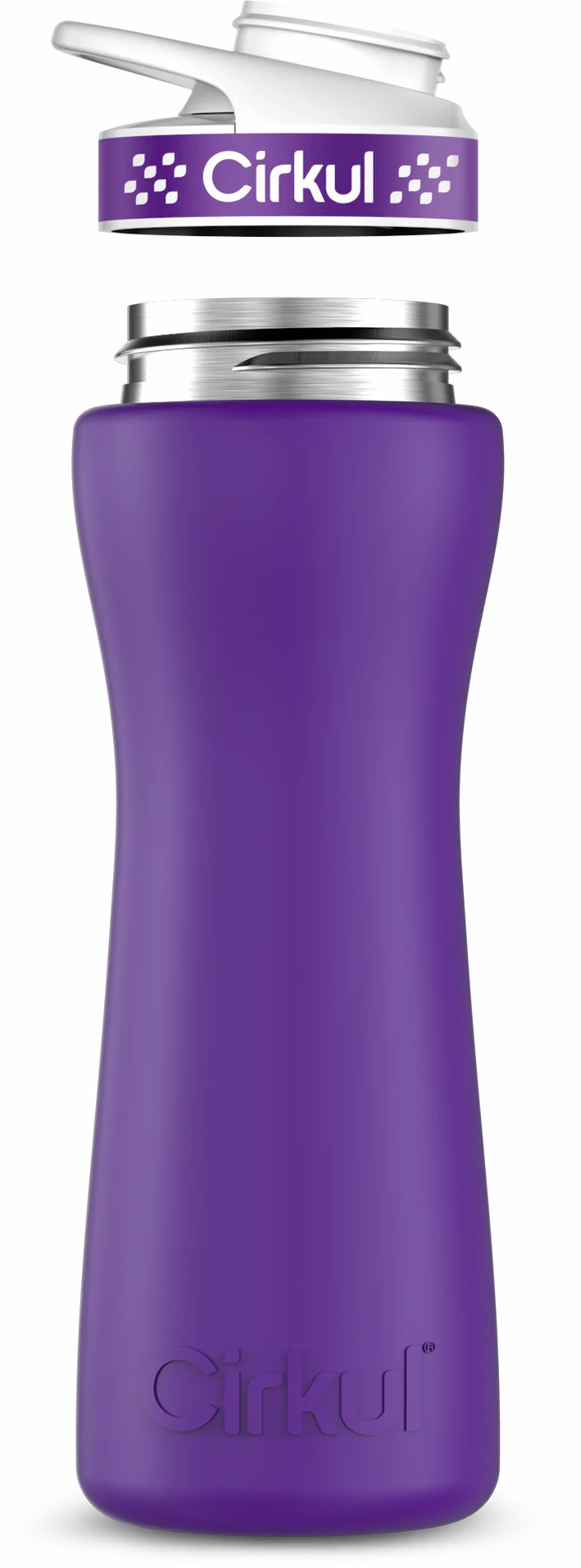 Cirkul 22oz Stainless Steel Bottle Matte Purple | HU5CV7WG