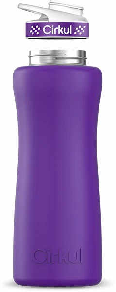 Cirkul 32oz Stainless Steel Bottle Matte Purple | EDOEJ3OE