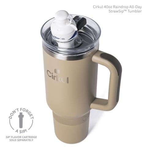 Cirkul 40oz All-Day StrawSip™ Tumbler Bottle Green Brown | OQZ2ZH77