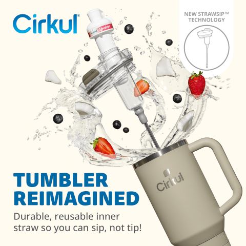 Cirkul 40oz All-Day StrawSip™ Tumbler Bottle Green Brown | OQZ2ZH77