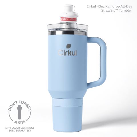 Cirkul 40oz All-Day StrawSip™ Tumbler Bottle Light Blue | TSOHCMUN