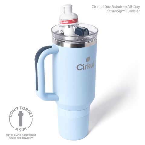 Cirkul 40oz All-Day StrawSip™ Tumbler Bottle Light Blue | TSOHCMUN