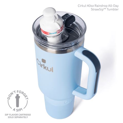 Cirkul 40oz All-Day StrawSip™ Tumbler Bottle Light Blue | TSOHCMUN