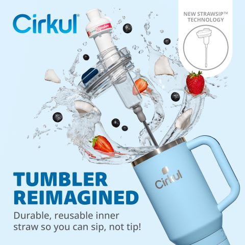 Cirkul 40oz All-Day StrawSip™ Tumbler Bottle Light Blue | TSOHCMUN