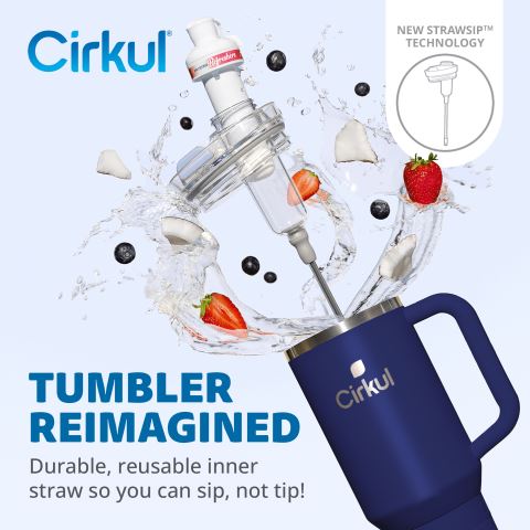 Cirkul 40oz All-Day StrawSip™ Tumbler Bottle Dark Blue | EXU4F36F