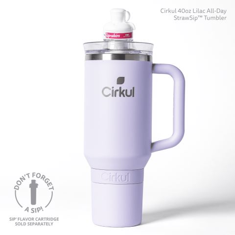 Cirkul 40oz All-Day StrawSip™ Tumbler Bottle Light Purple | 8DF6IWKE