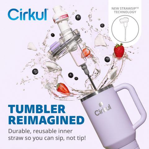 Cirkul 40oz All-Day StrawSip™ Tumbler Bottle Light Purple | 8DF6IWKE