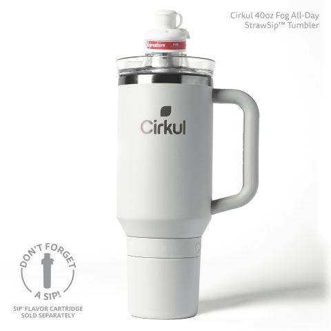 Cirkul 40oz All-Day StrawSip™ Tumbler Bottle Light Gray | 4Q6DAJJA