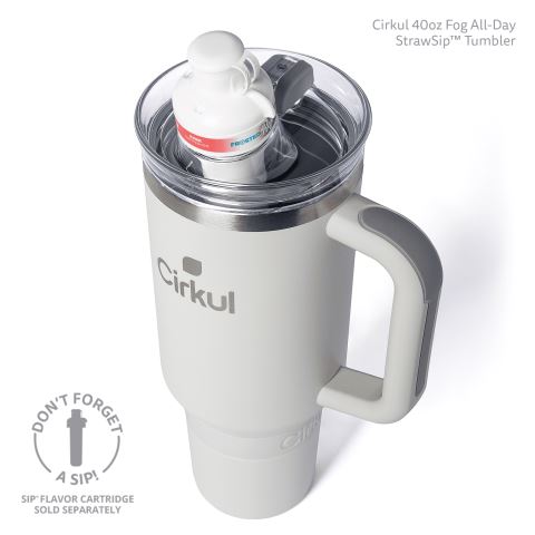 Cirkul 40oz All-Day StrawSip™ Tumbler Bottle Light Gray | 4Q6DAJJA