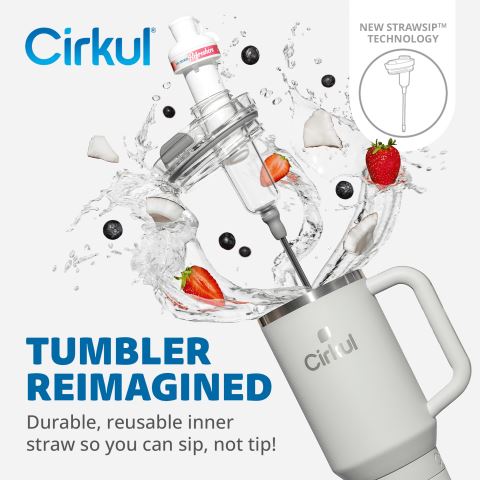 Cirkul 40oz All-Day StrawSip™ Tumbler Bottle Light Gray | 4Q6DAJJA