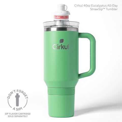 Cirkul 40oz All-Day StrawSip™ Tumbler Bottle Light Green | OCOTA0FX