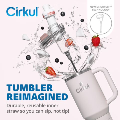 Cirkul 40oz All-Day StrawSip™ Tumbler Bottle Light Pink | 69T4EG22