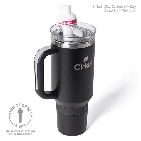 Cirkul 40oz All-Day StrawSip™ Tumbler Bottle Black | TH01PNGY