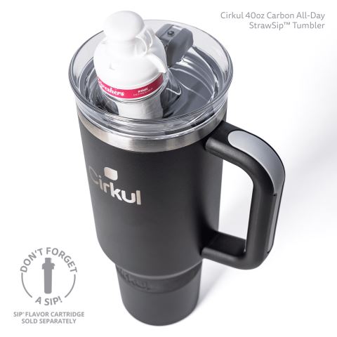 Cirkul 40oz All-Day StrawSip™ Tumbler Bottle Black | TH01PNGY