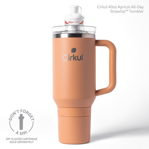 Cirkul 40oz All-Day StrawSip™ Tumbler Bottle Light Orange | CGNFE7QE