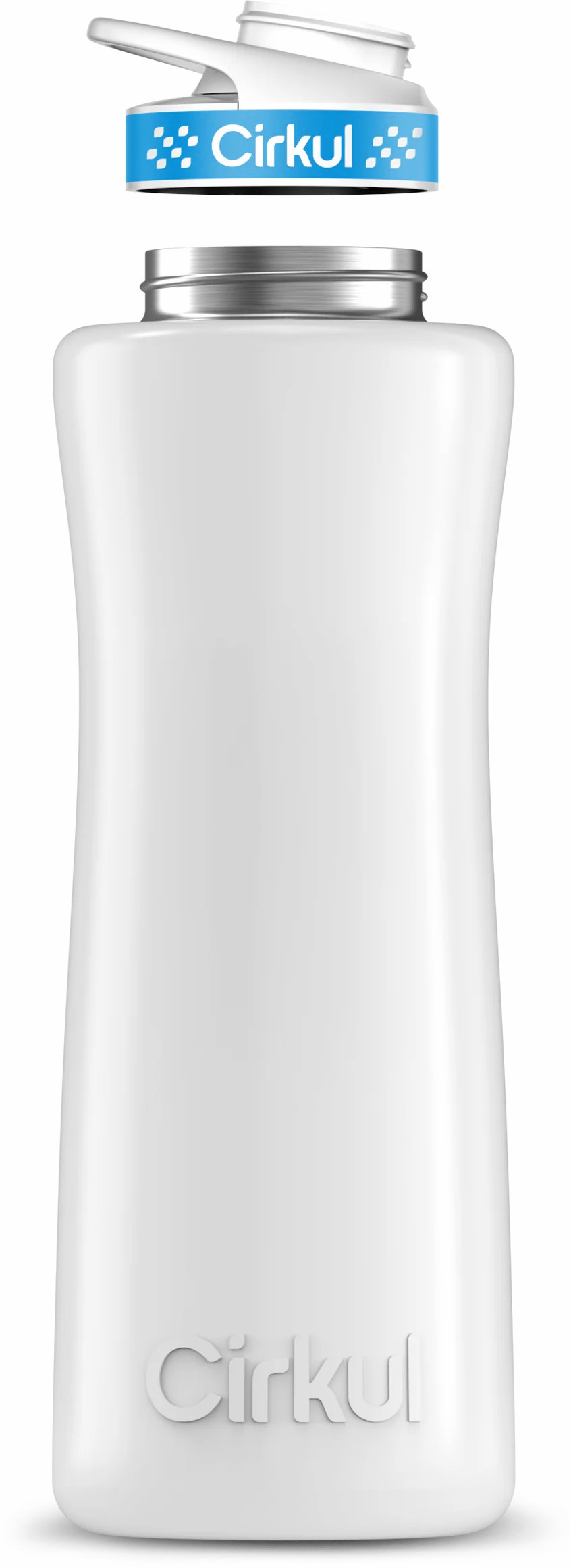 Cirkul 42oz Stainless Steel Bottle White | 58VRGOUI